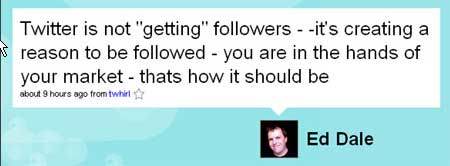 Ed Dale on twitter